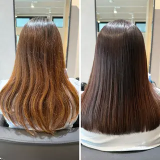 セミロング ao.【アオ】南浦和　髪質改善/縮毛矯正/艶髪所属・ao. 南浦和/髪質改善のヘアスタイル