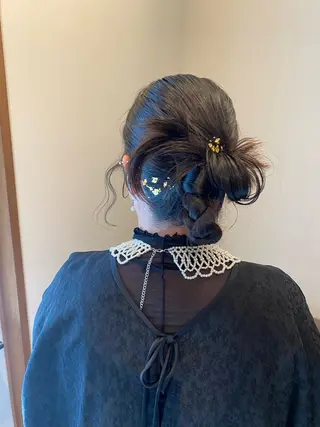 セミロング ヘアアレンジ ENIF ヤマグチアツコのヘアスタイル