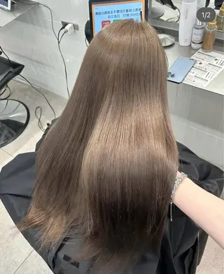 ロング カラー 表参道/ハイライト バレイヤージュのヘアスタイル