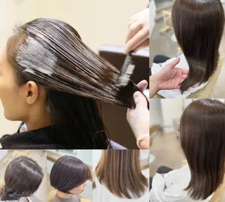 セミロング ノンジアミンカラー /白髪染め　あべのヘアスタイル