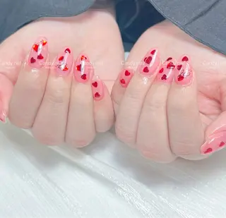 ネイル candy nail 韓国風ワンホンネイルのネイルデザイン