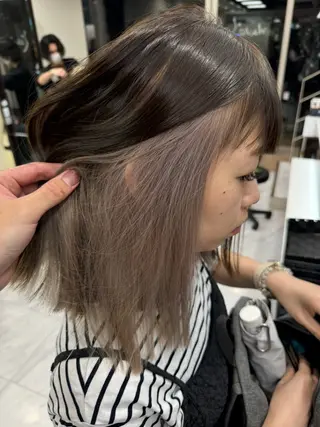 ミディアム カラー ヘアアレンジ 目黒 碧人のヘアスタイル