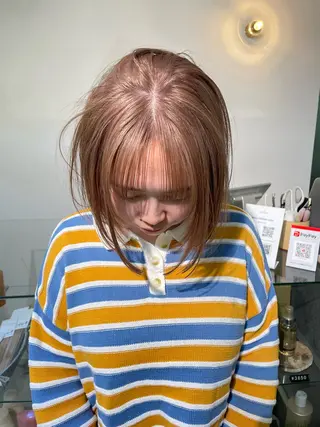 ショート カラー sakura🌸 レイヤー/韓国ヘアのヘアスタイル