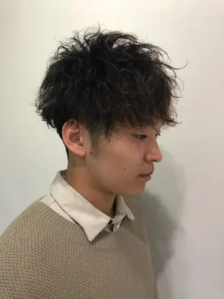 パーマ メンズ 森本裕/オーナー/ スパイラルパーマのヘアスタイル