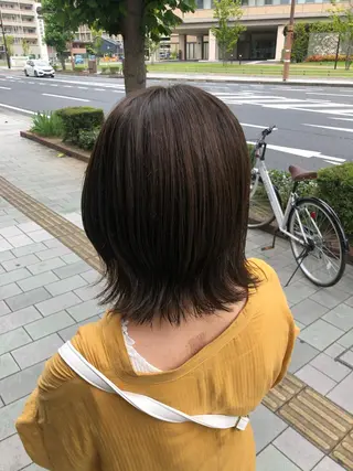 ミディアム 國次 夕貴のヘアスタイル