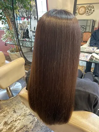 ロング カラー パーマ ヘアアレンジ メンズ 表参道Lise おおいしおりのヘアスタイル