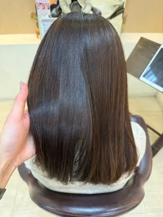セミロング 早﨑 映天のヘアスタイル