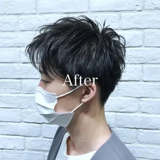 ショート カラー メンズ レディースヘア💫 加藤たいが🐯のヘアスタイル