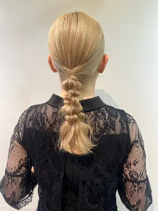 ヘアアレンジ 💖デザインカラー/ タダ ハナカ💖のヘアスタイル