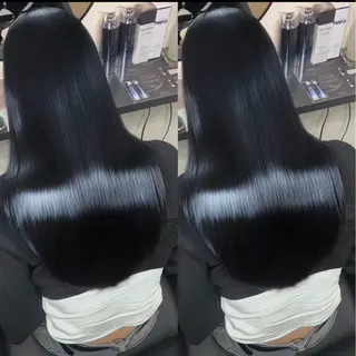 ロング カラー ヘアアレンジ 新宿 /髪質改善/ 縮毛矯正/ヒュウガのヘアスタイル