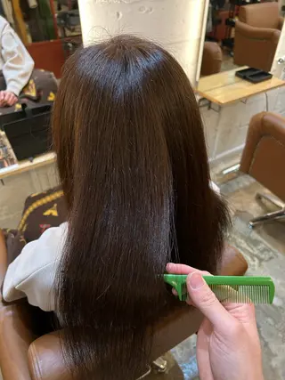 ロング カラー AMBERGLEAM Hair&Cloth Yoga所属・Ryo☘縮毛矯正/ メンズ/ブリーチ/のヘアスタイル