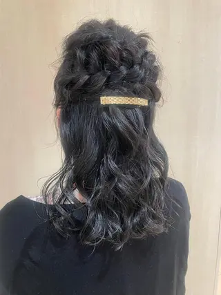 ミディアム ヘアアレンジ 韓国ヘアメイク🎀/ 縮毛矯正✨山本媛香のヘアスタイル