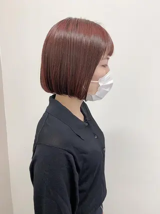 ショート カラー 色白に見える暗髪 梅田・増田のヘアスタイル