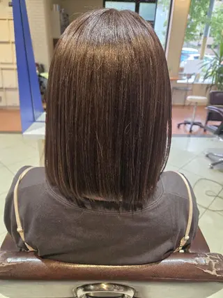 ミディアム 武鹿野 光江のヘアスタイル