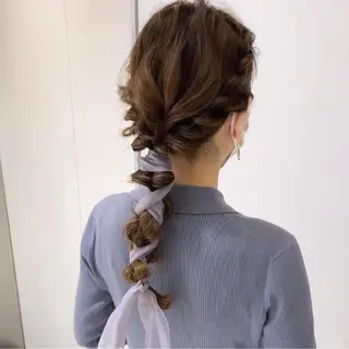 ロング マンツーマン施術🫧 アレンジ/RINAのヘアスタイル