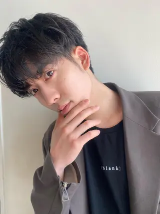 ショート パーマ salowin渋谷kitaya park前所属・RIKA韓国ヘア/く びれヘア/上品カラーのヘアスタイル