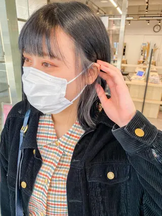 ミディアム カラー 韓国風スタイル 🍓MIZUKI🍓のヘアスタイル