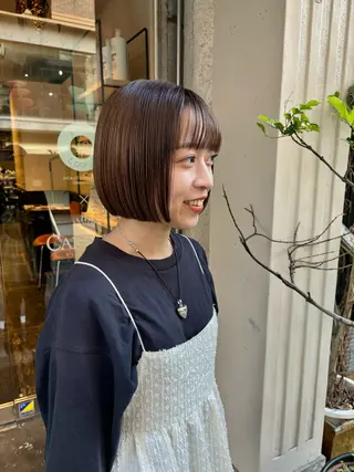 ショート 水原波津輝/ボブ /ニュアンスパーマのヘアスタイル