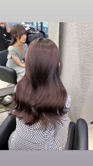 ロング カラー 渋谷/原宿♡PELE 縮毛矯正/ストレートのヘアスタイル