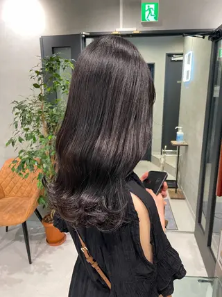 ロング メンズ縮毛矯正 ブリーチカラー/まやのヘアスタイル