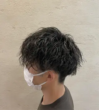 パーマ メンズ 竹田 京人のヘアスタイル