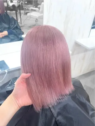 ショート カラー CHAINON所属・🤎HAZUKI🤎 ハイトーン✨のヘアスタイル