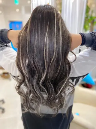 ロング カラー ヘアアレンジ Shelltie Fiel (シェルティフィエル)所属・次世代シールエクステ 錦糸町 小泉 朋之のヘアスタイル