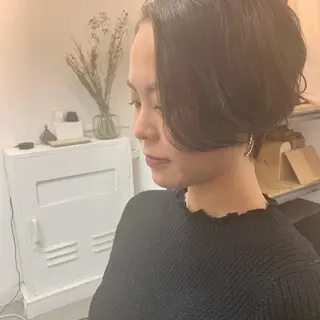 ショート 艶髪color💎髪 質改善ストレート大吉のヘアスタイル