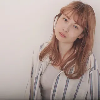 ロング カラー パーマ さかい なつみのヘアスタイル