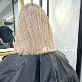 ミディアム カラー シールエクステ特化 ハイトーン、NANAのヘアスタイル