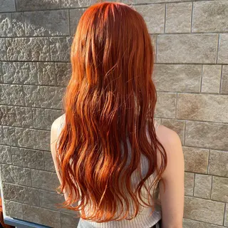 ロング カラー ヘアアレンジ GARDEN omotesando所属・タキウエ ナナホのヘアスタイル