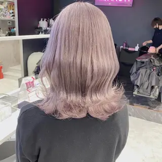 セミロング ❄️💛エクステ ブリーチ❄️yukiのヘアスタイル