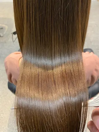 ロング 髪質改善/縮毛矯正/ 透明感カラーYUMAのヘアスタイル