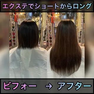 ショート カラー ヘアアレンジ マツエク・マツパ haco+所属・🌈派手髪エクステ ブレイズ🌈ひろとのヘアスタイル