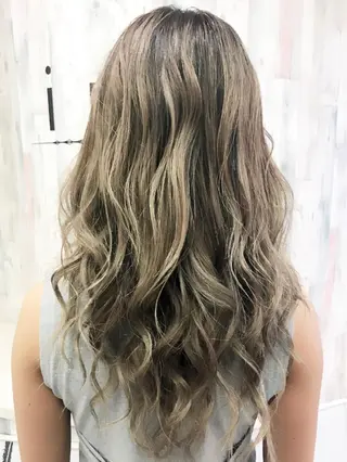 ロング カラー 前髪カット無料🎉 髪質改善✨影山湧市のヘアスタイル