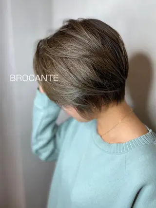 ショート カラー L’atelier BROCANTE （ラトリエ　ブロカント）所属・BROCANTE立川 karasawa.nのヘアスタイル