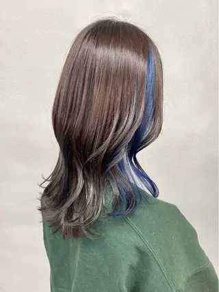 セミロング カラー 柏 デザインカラー/ レイヤー🐣シオリのヘアスタイル