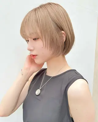 ショート ハルキ/表参道/ ベージュ/暖色/特化のヘアスタイル