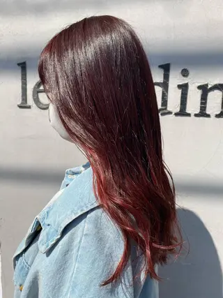 ミディアム カラー シムラ カイゲンのヘアスタイル