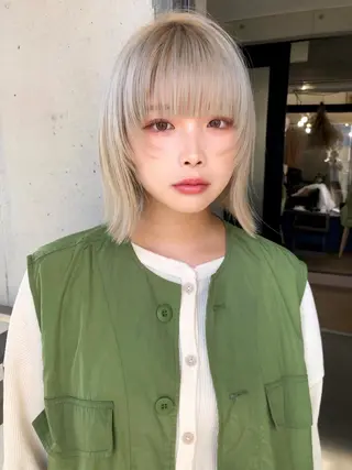 ミディアム カラー トレンドヘア🌿 chinariのヘアスタイル