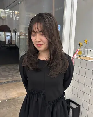 ロング AHNKISM所属・トレンド🌷 ボブ　パーマ🩰のヘアスタイル