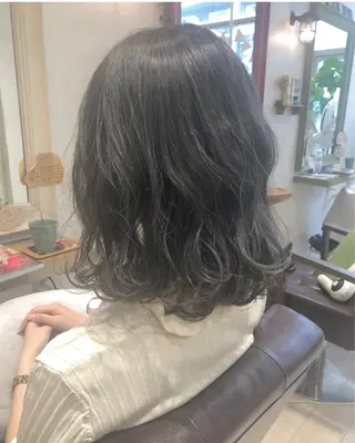 ミディアム カラー nakahara madokaのヘアスタイル