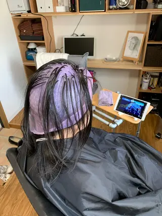 ミディアム カラー じょん 。のヘアスタイル