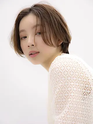 ショート カラー パーマ 山下 直人のヘアスタイル