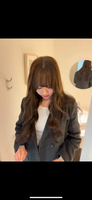 ロング カラー 暖色／ケアカラー 🍄Kurumi🍄のヘアスタイル