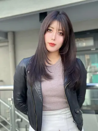 ロング カラー 髪質改善専門店 Adele 青山所属・白髪ぼかし/レイヤー 青山/ヒロキのヘアスタイル