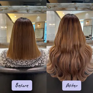 ミディアム ‪🤎艶感ベージュ/ ミルクティー‪🤎のヘアスタイル