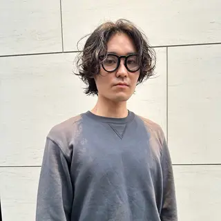 ミディアム パーマ メンズ 🌈圧倒的デザイン パーマ　関和希のヘアスタイル