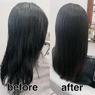 ミディアム 浅川恵太/縮毛矯正 /ブリーチ縮毛矯正のヘアスタイル