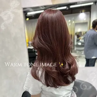 セミロング 🤍うる艶韓国 カラー/Hitohaのヘアスタイル